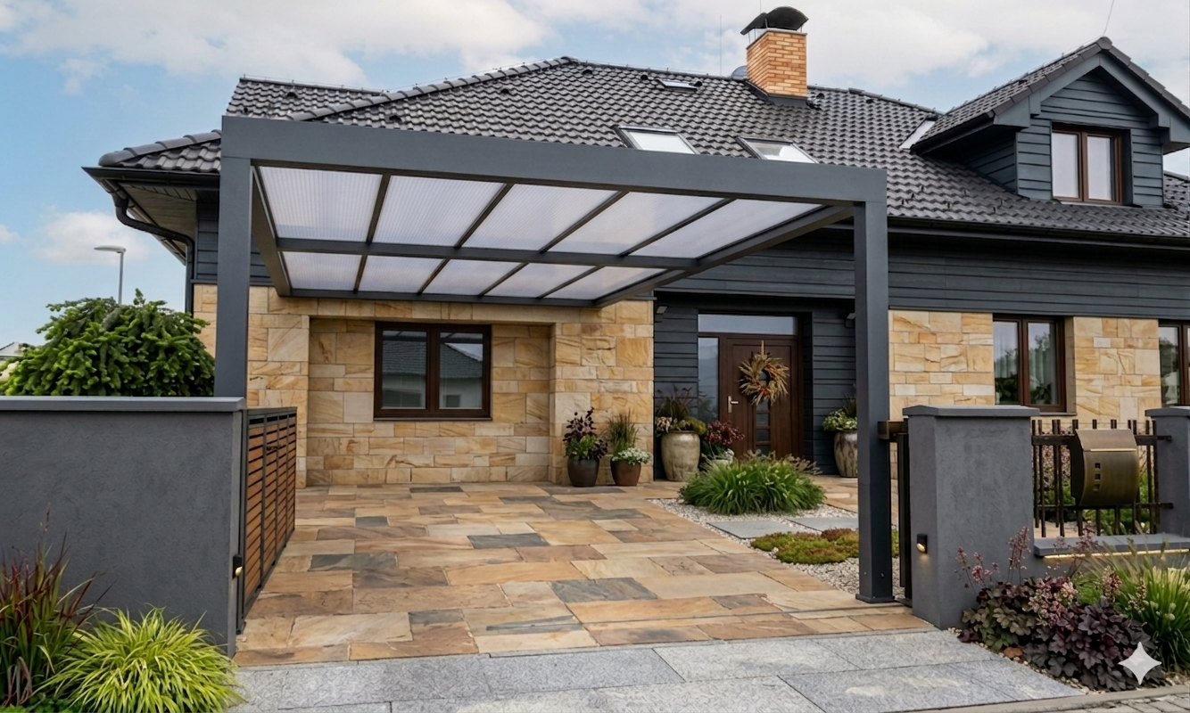 Hliníkový přístřešek Carport